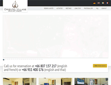 Tablet Screenshot of orientalvillage-chiangmai.com